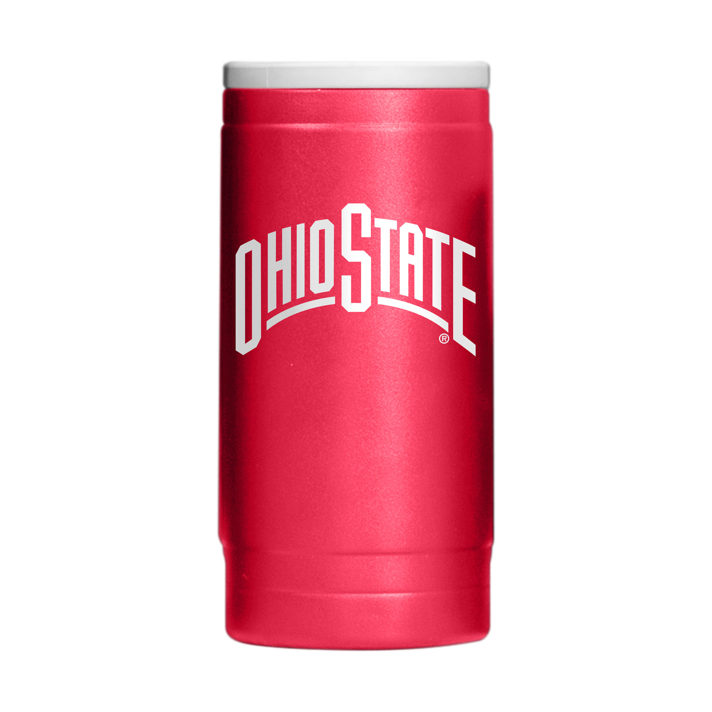 Ohio State Flipside Powder Coat Slim Can Coolie - Logo Brands