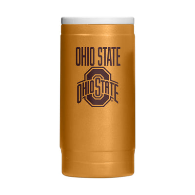 Ohio State  Huddle Powder Coat Slim Can Coolie