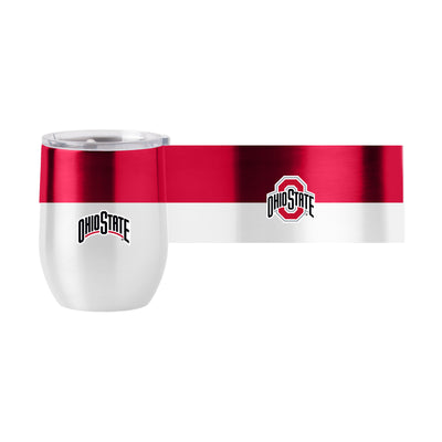 Ohio State 16oz Colorblock Stainless Curved Beverage - Logo Brands