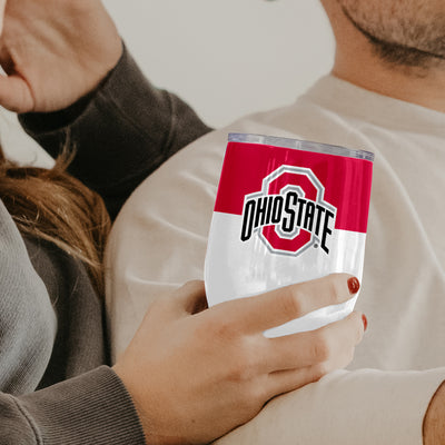 Ohio State 16oz Colorblock Stainless Curved Beverage - Logo Brands