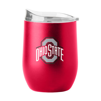 Ohio State 16oz Flipside Powder Coat Curved Beverage - Logo Brands