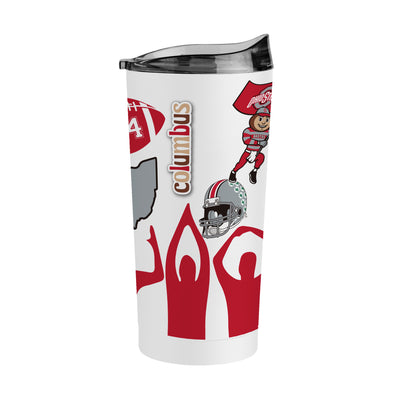 Ohio State 20oz Powder Coat Tumbler