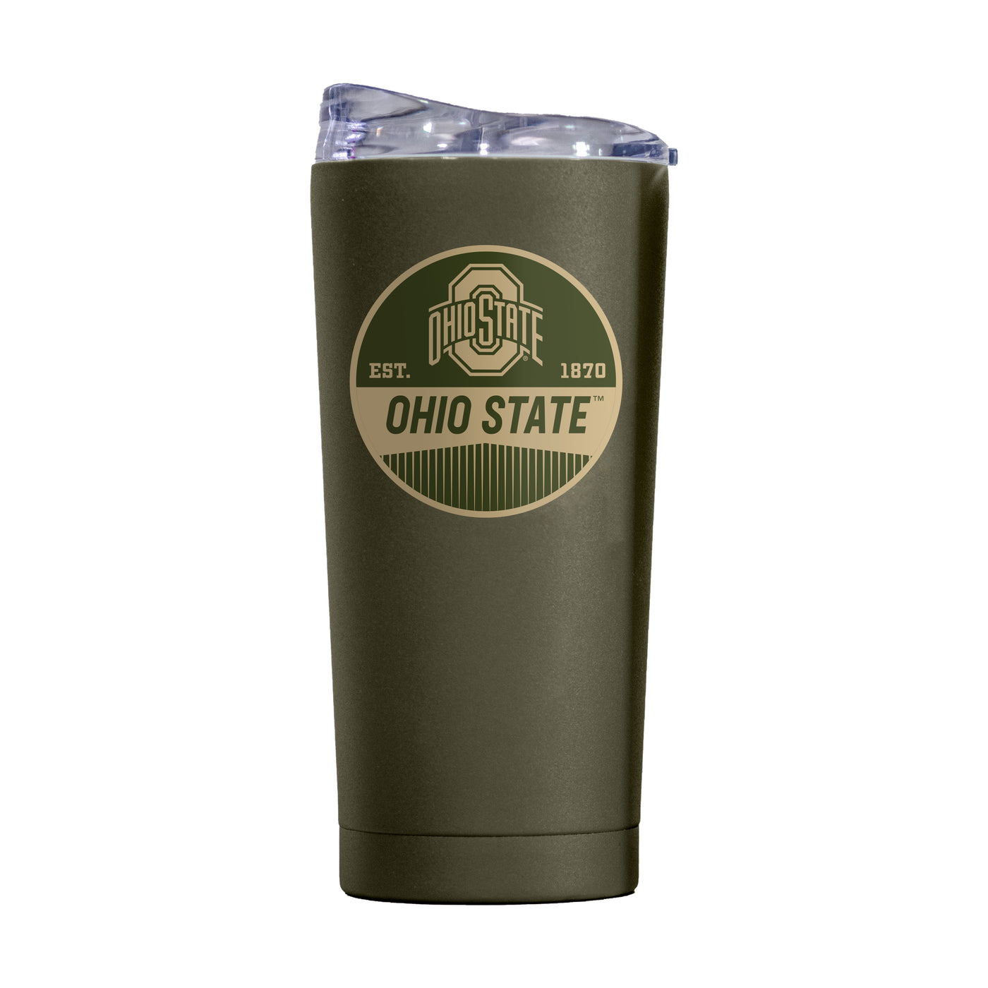 Ohio State 20oz Badge Powder Coat Tumbler