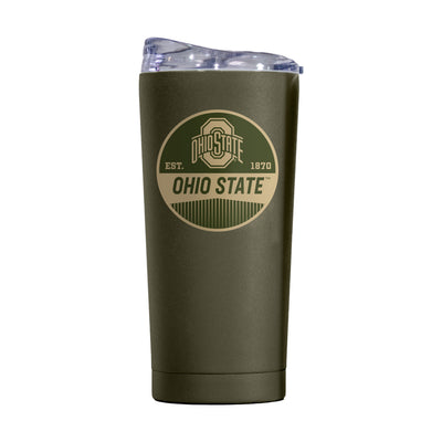 Ohio State 20oz Badge Powder Coat Tumbler