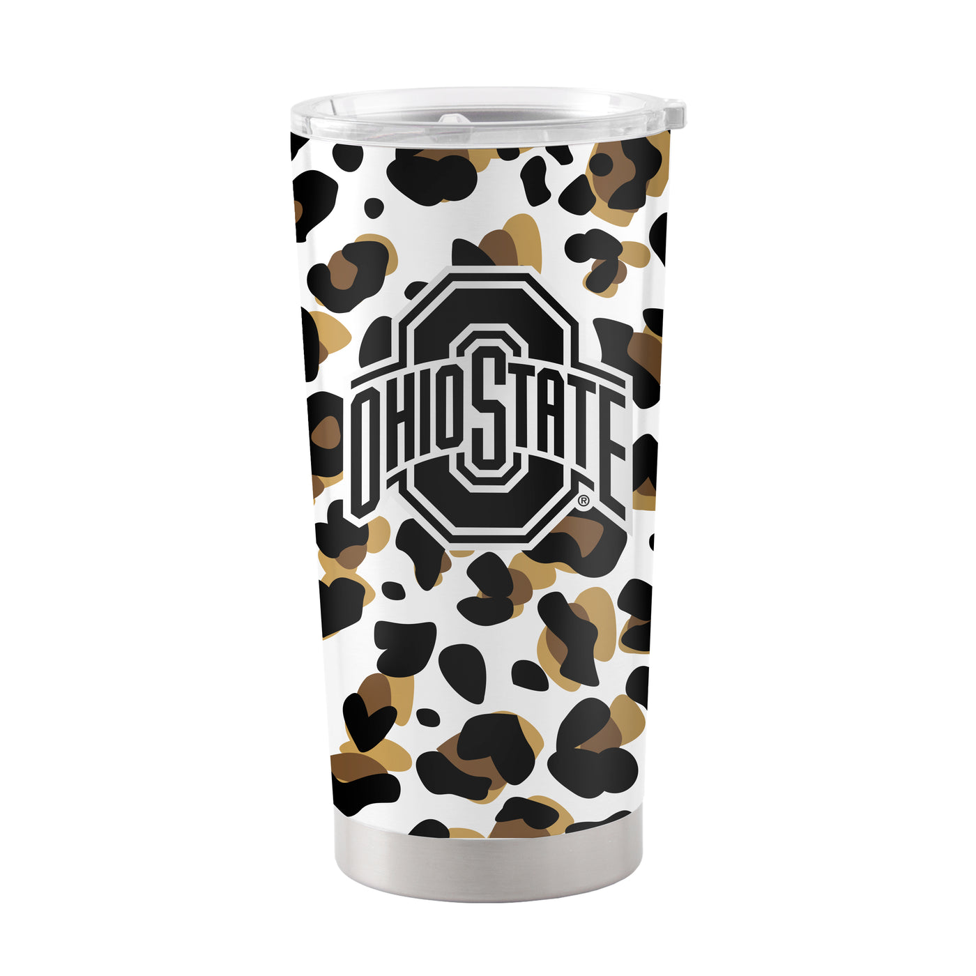 Ohio State 20oz Neutral Leopard Stainless Steel Tumbler