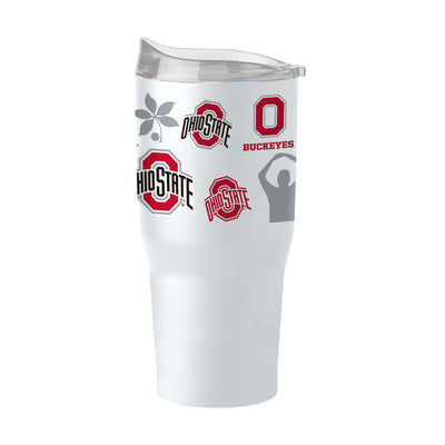 Ohio State 30oz Team Logos Powder Coat Tumbler