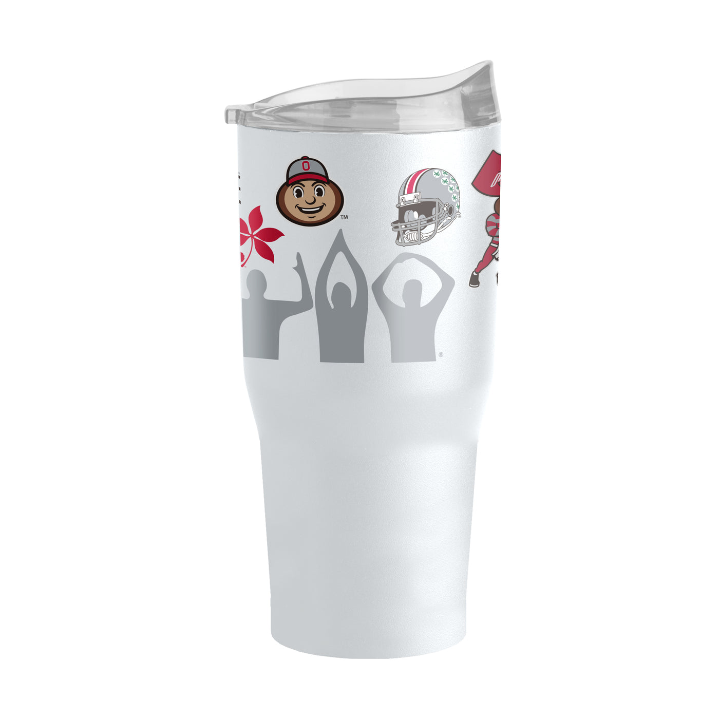 Ohio State 30oz Team Logos Powder Coat Tumbler