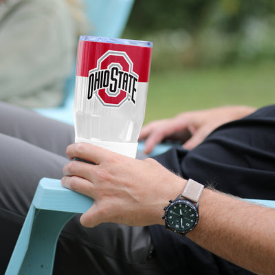 Ohio State 30oz Colorblock Stainless Tumbler - Logo Brands