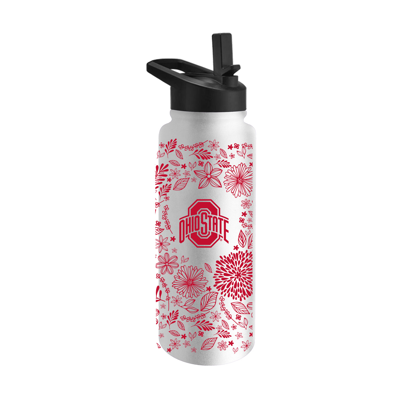 Ohio State Quencher Botanical Flip Top Water Bottle