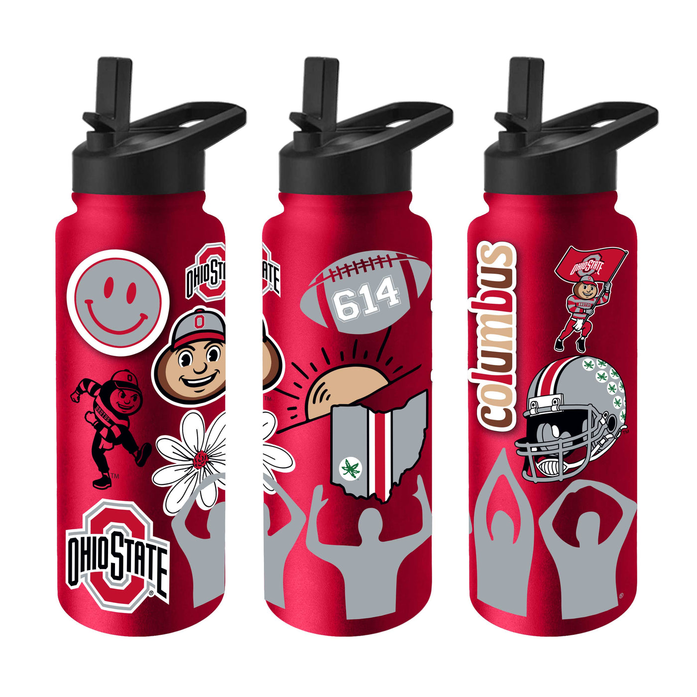 Ohio State 34oz Team Color Native Quencher Bottle