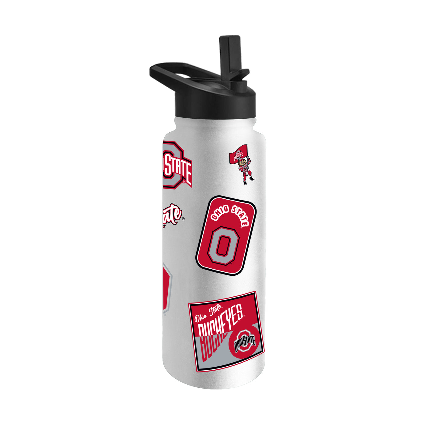 Ohio State 34oz White Dreamweave Quencher Bottle