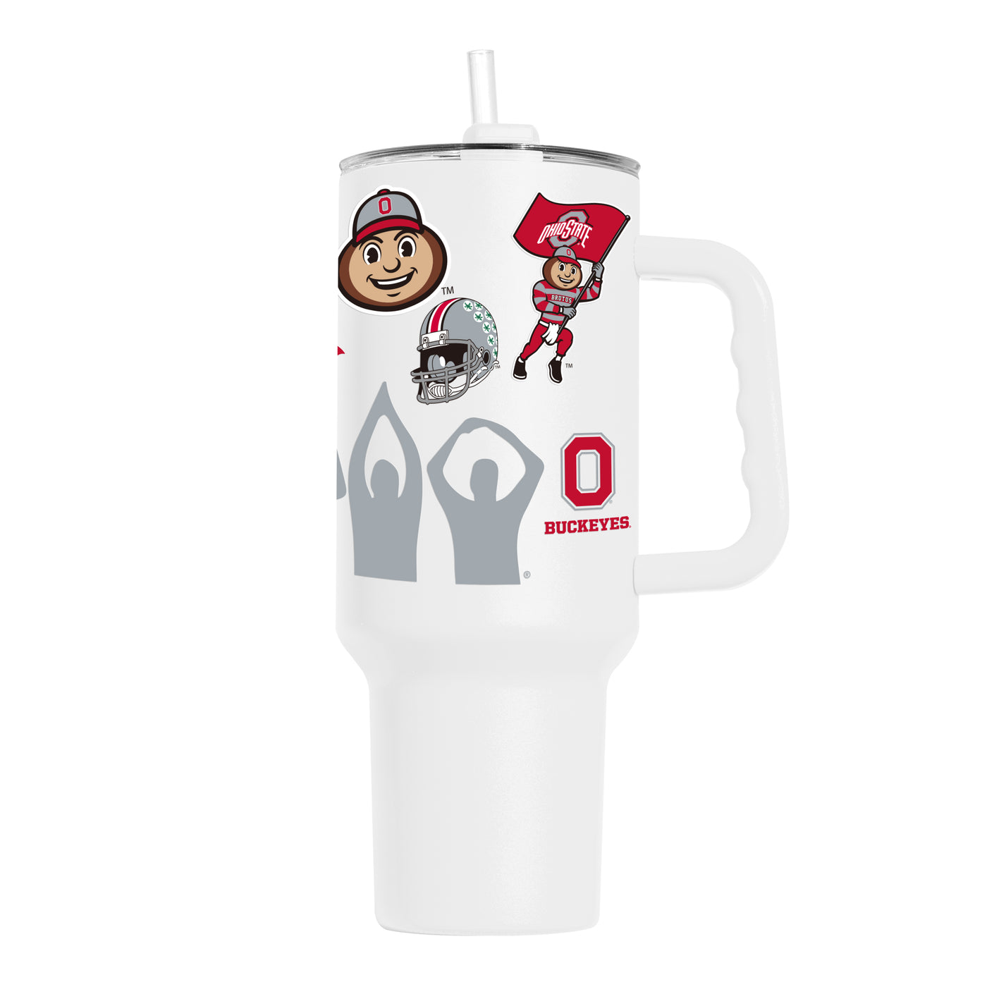Ohio State 40oz Team Logos Powder Coat Tumbler