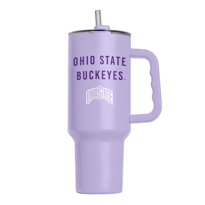 Ohio State 40oz Tonal Lavender Powder Coat Tumbler