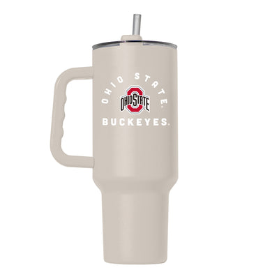 Ohio State 40oz Archway Sand Powder Coat Tumbler