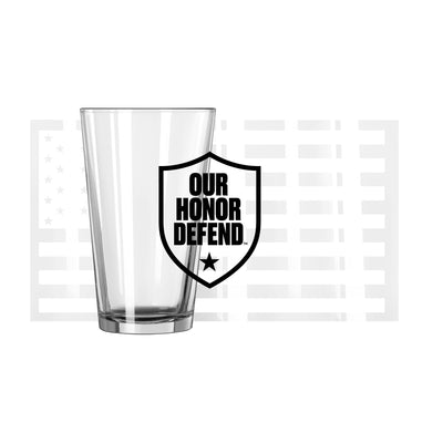 Ohio State Our Honor Defend 16oz Flag Pint Glass