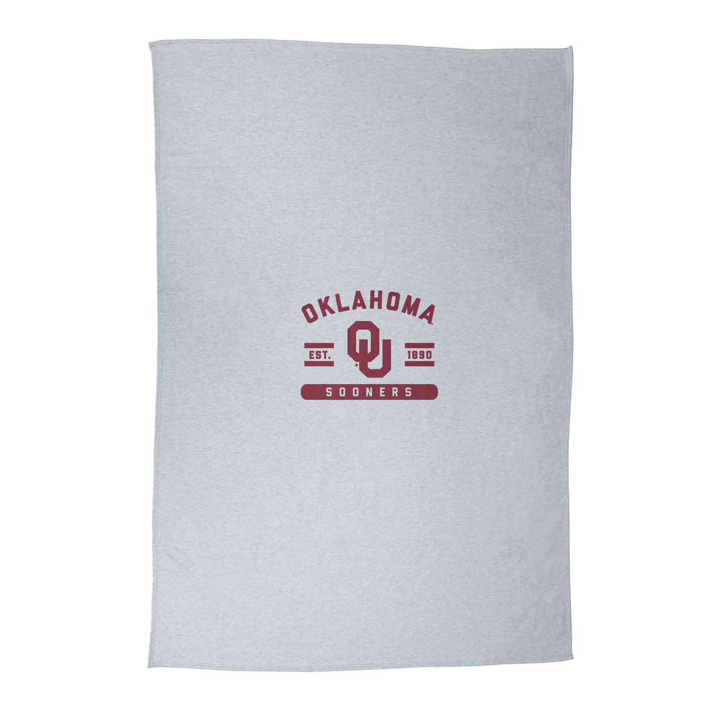 Oklahoma Athletic Gray Sublimated Sweatshirt Blanket