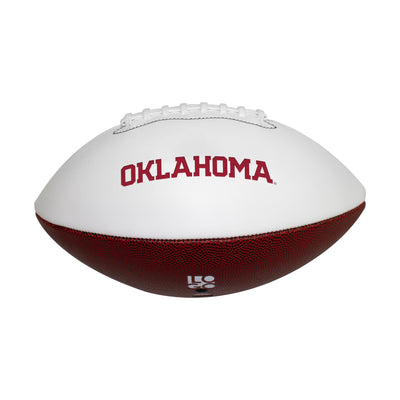 Oklahoma Full Size Debossed Autograph Football