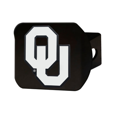 University of Oklahoma Chrome on Black Hitch Cover