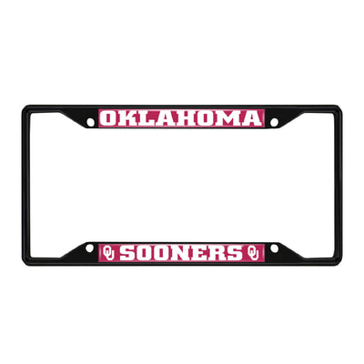 University of Oklahoma Black License Plate Frame