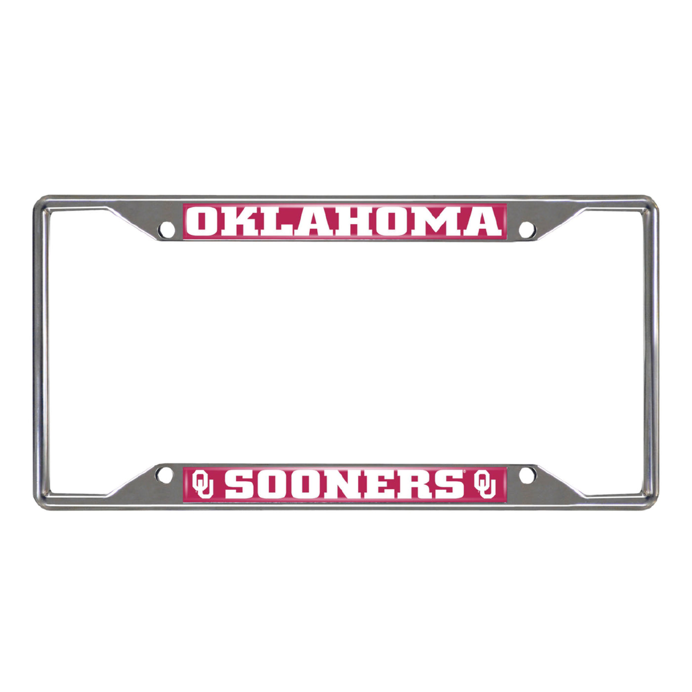 University of Oklahoma Chrome License Plate Frame