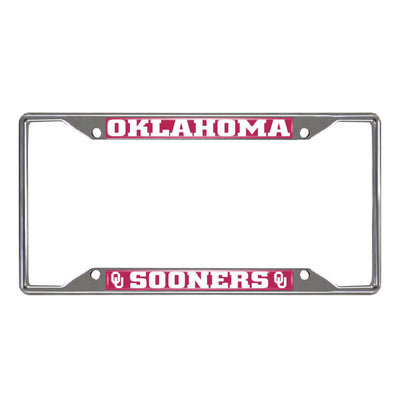 University of Oklahoma Chrome License Plate Frame