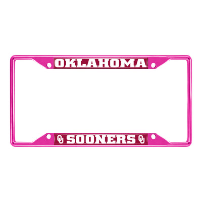 University of Oklahoma-Pink License Plate Frame