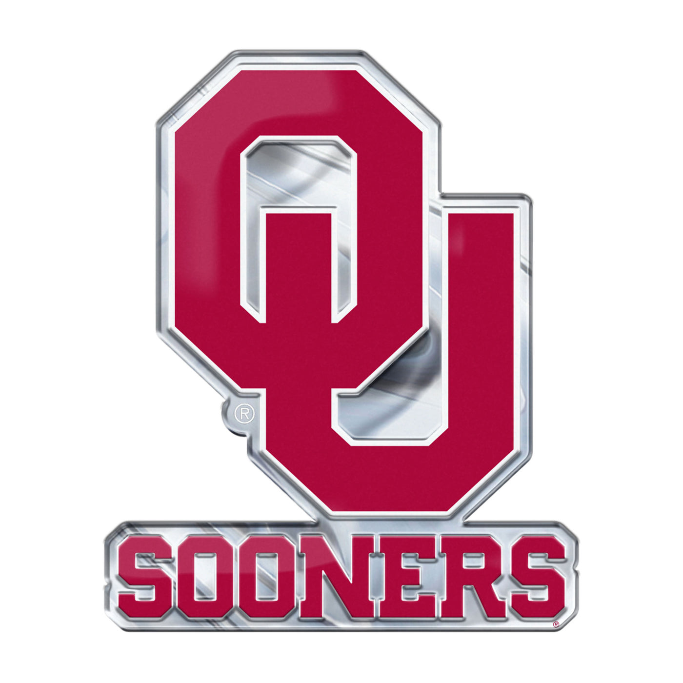 University of Oklahoma Embossed Color Emblem2