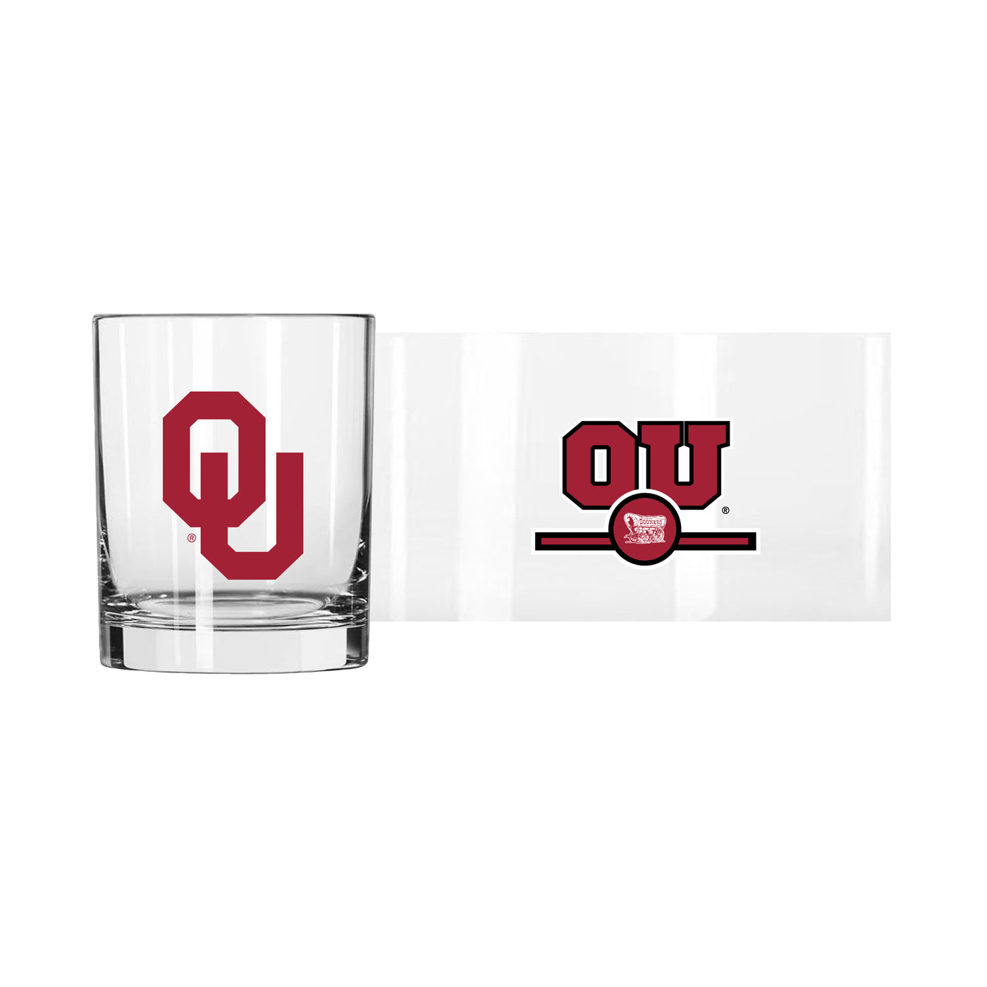 Oklahoma 14oz Letterman Rocks Glass