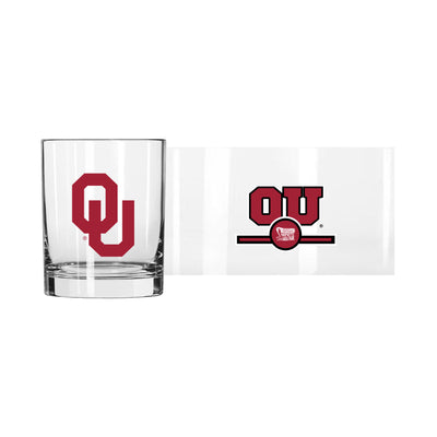 Oklahoma 14oz Letterman Rocks Glass