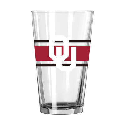 Oklahoma 16oz Stripe Pint Glass - Logo Brands