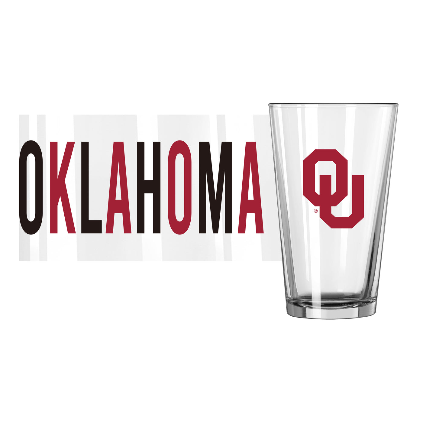 Oklahoma 16oz Overtime Pint Glass