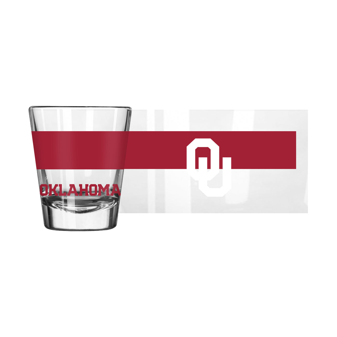 Oklahoma 2oz Colorblock Shot Glass