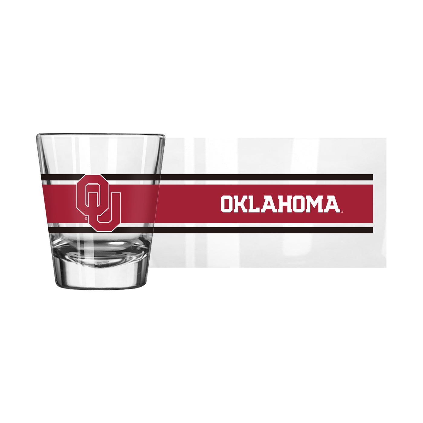 Oklahoma 2oz Stripe Shot Glass