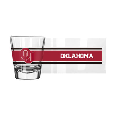 Oklahoma 2oz Stripe Shot Glass