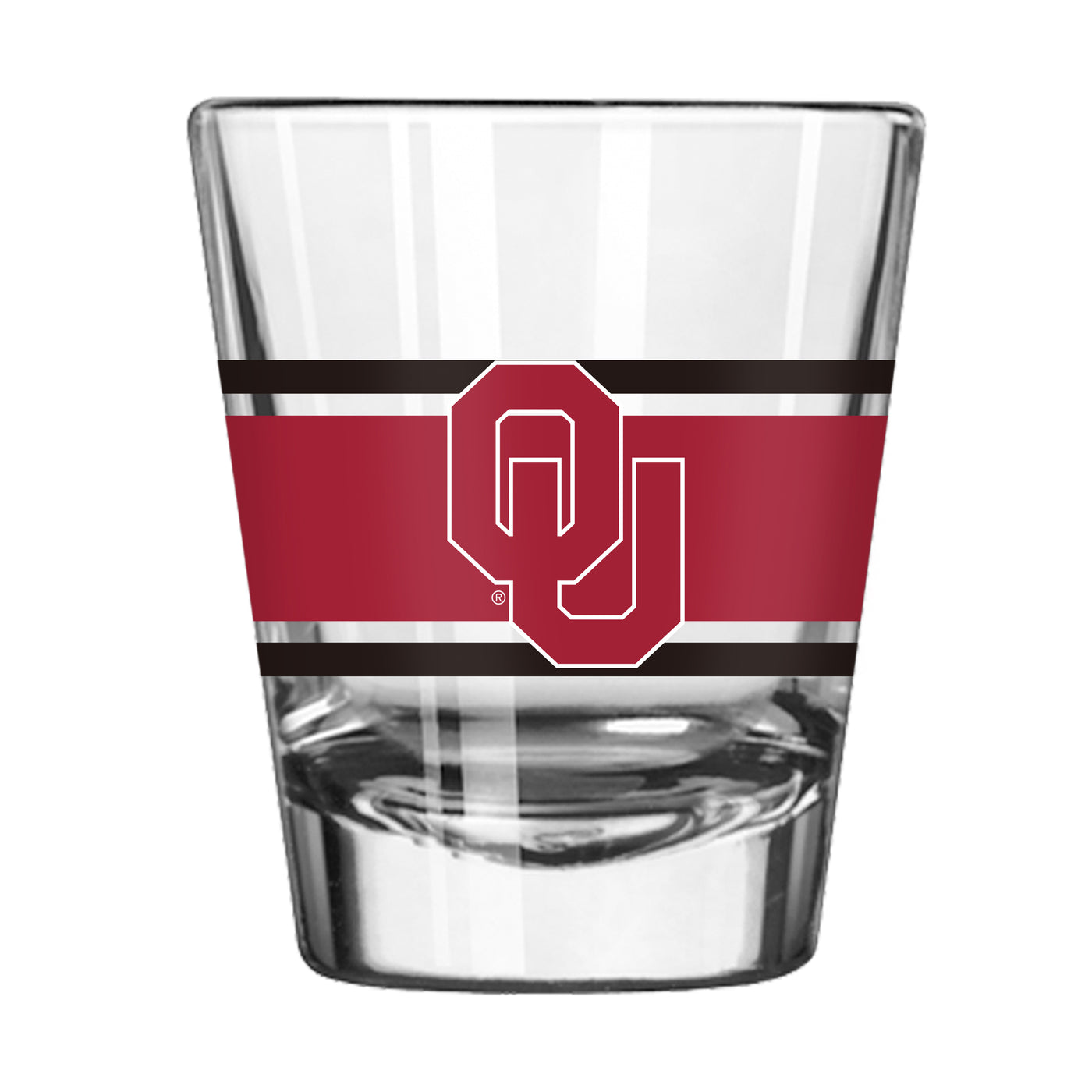 Oklahoma 2oz Stripe Shot Glass