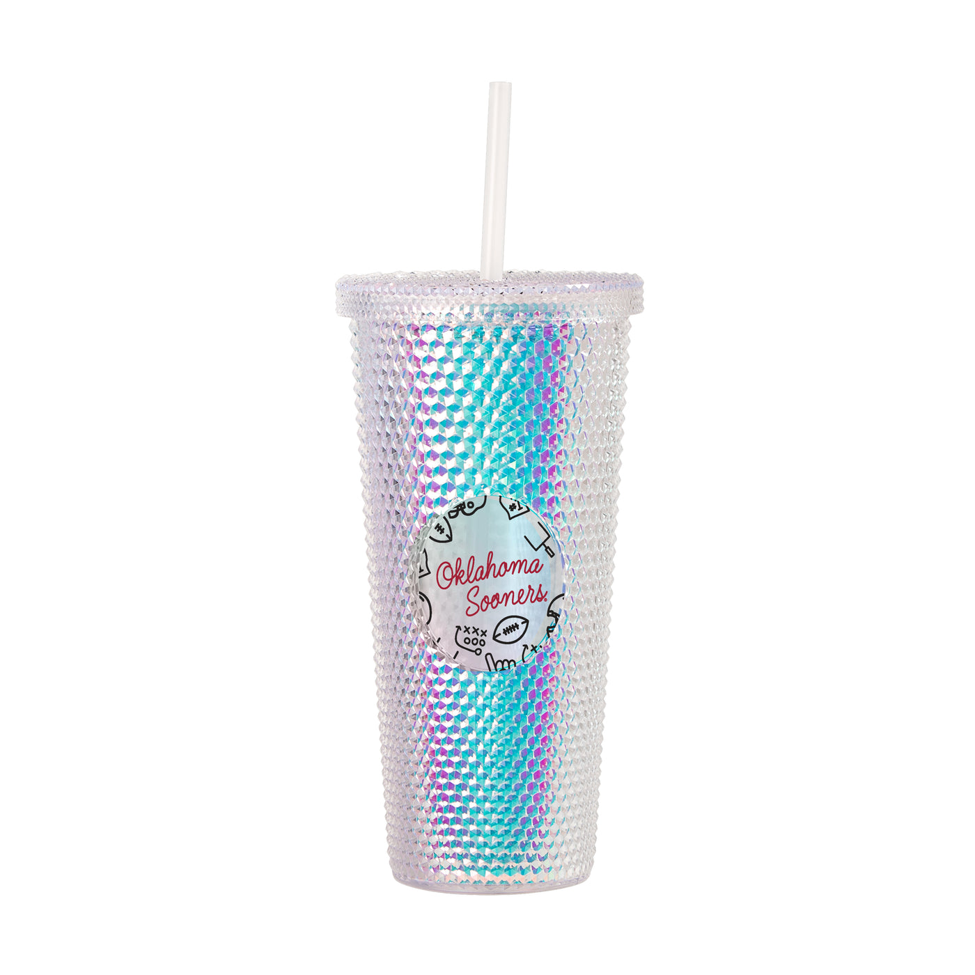 Oklahoma 24oz Playmaker Iridescent Stud Tumbler