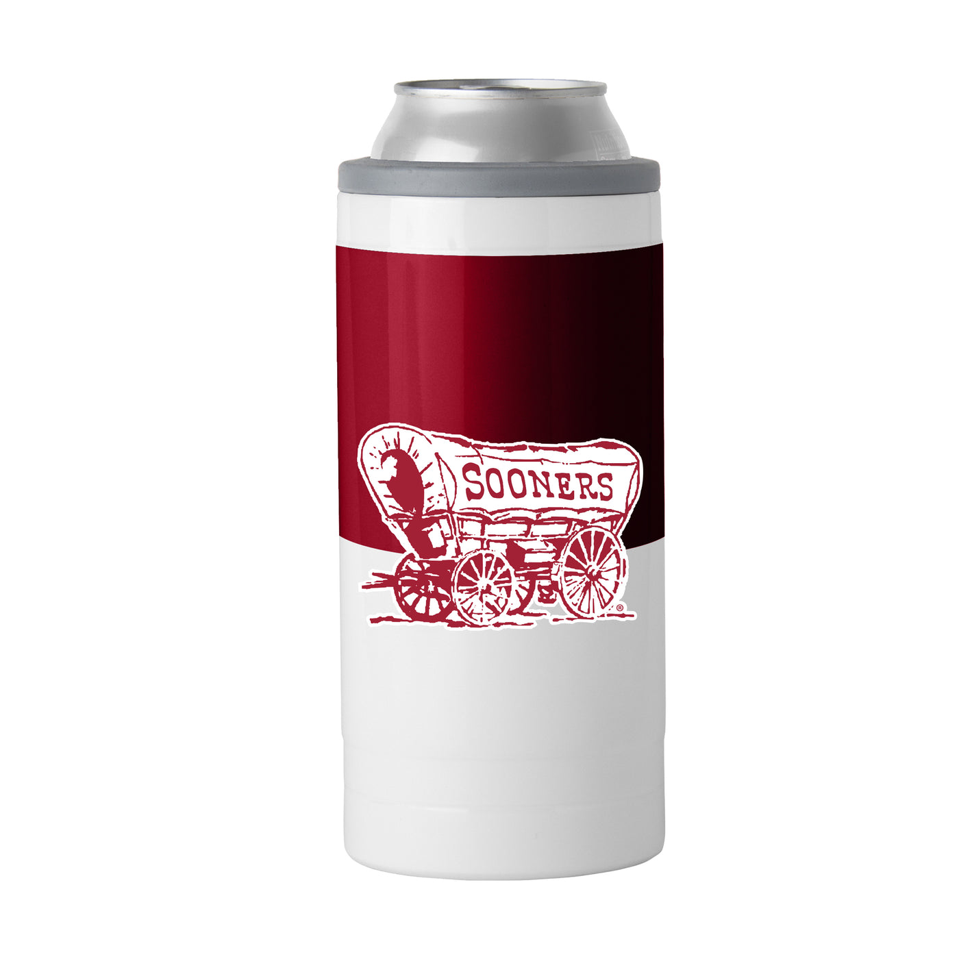 Oklahoma 12oz Colorblock Slim Can Coolie