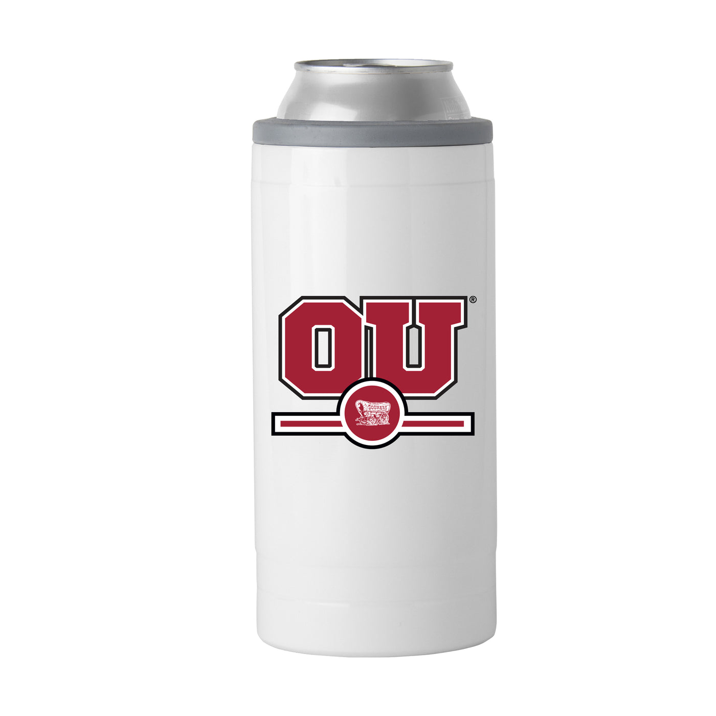 Oklahoma Letterman 12 oz Slim Can Coolie