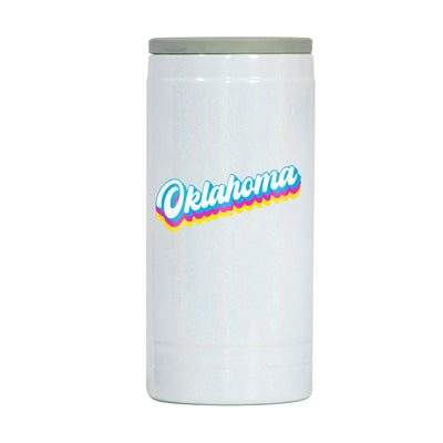 Oklahoma 12oz Shadow Iridescent Slim Coolie - Logo Brands