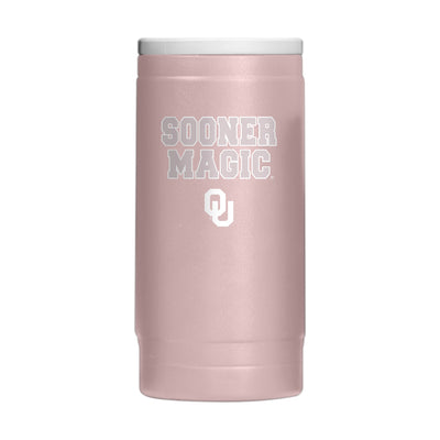 Oklahoma  Stencil Powder Coat Slim Can Coolie