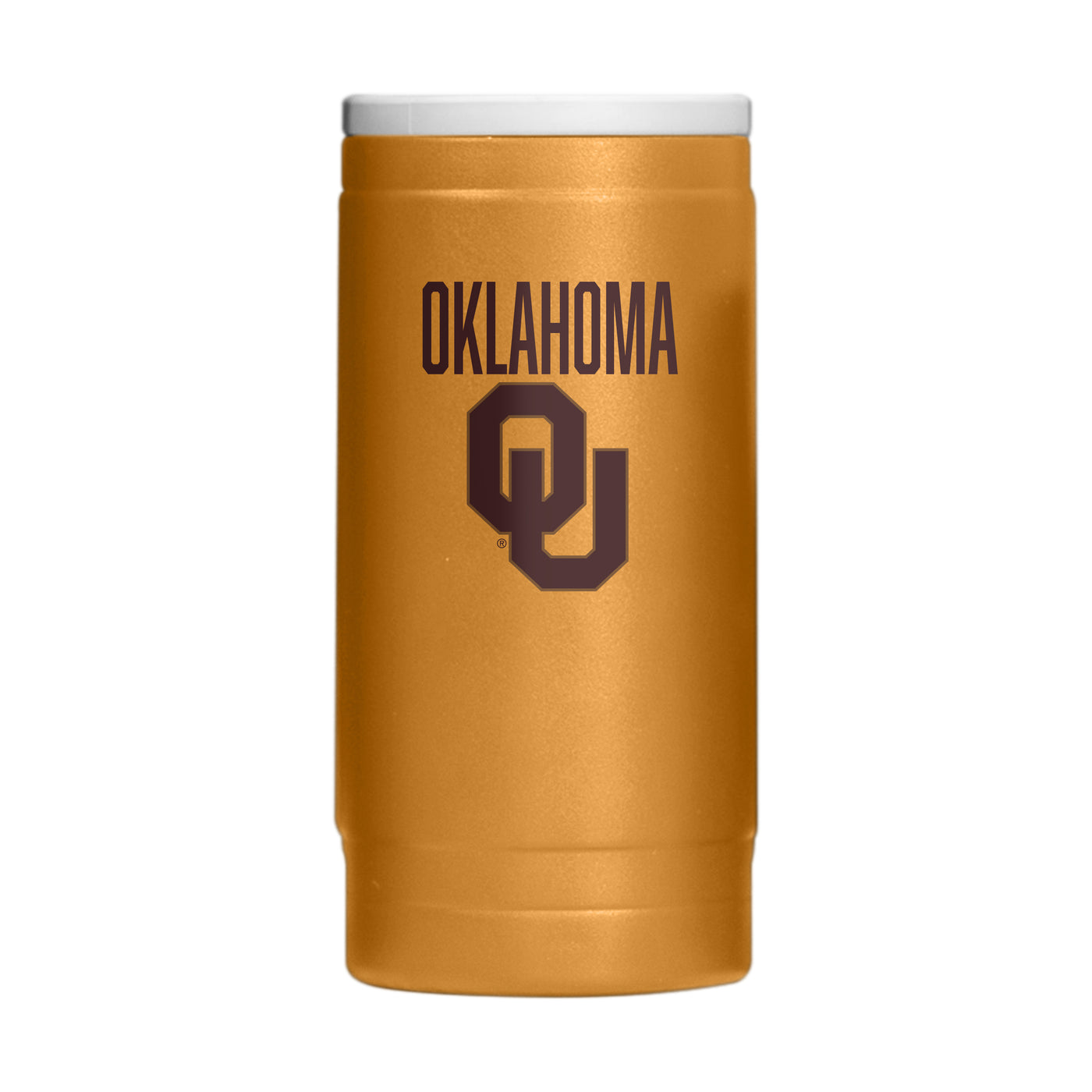 Oklahoma  Huddle Powder Coat Slim Can Coolie