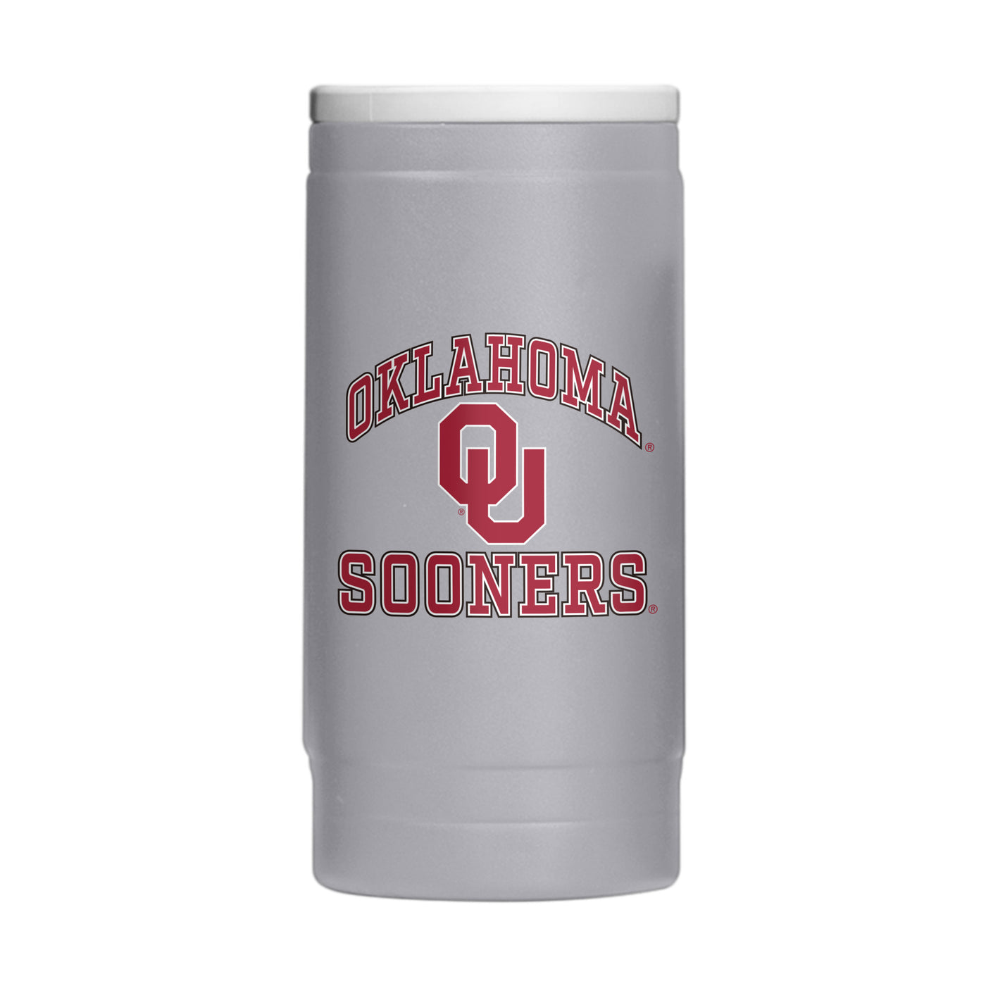 Oklahoma 12oz Athletic Powder Coat Slim Can Coolie