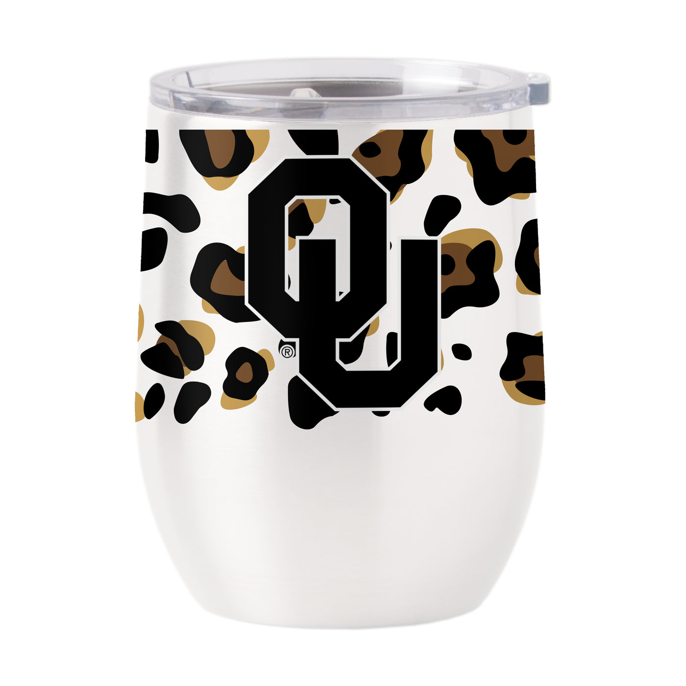 Oklahoma 16oz Neutral Leopard Stainless Curved Beverage