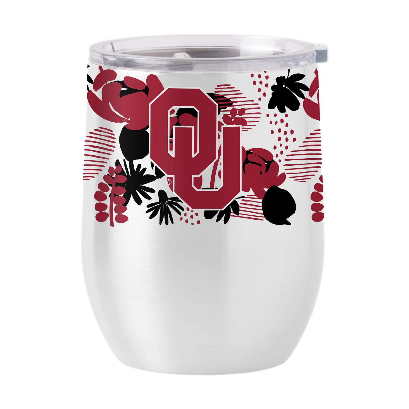 Oklahoma 16oz Floral Stainless Curved Beverage