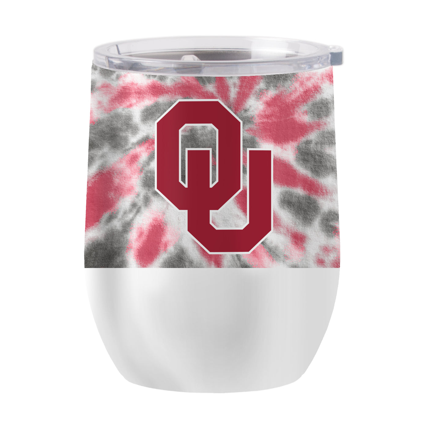 Oklahoma 16oz Tie Dye Stainless Curved Beverage