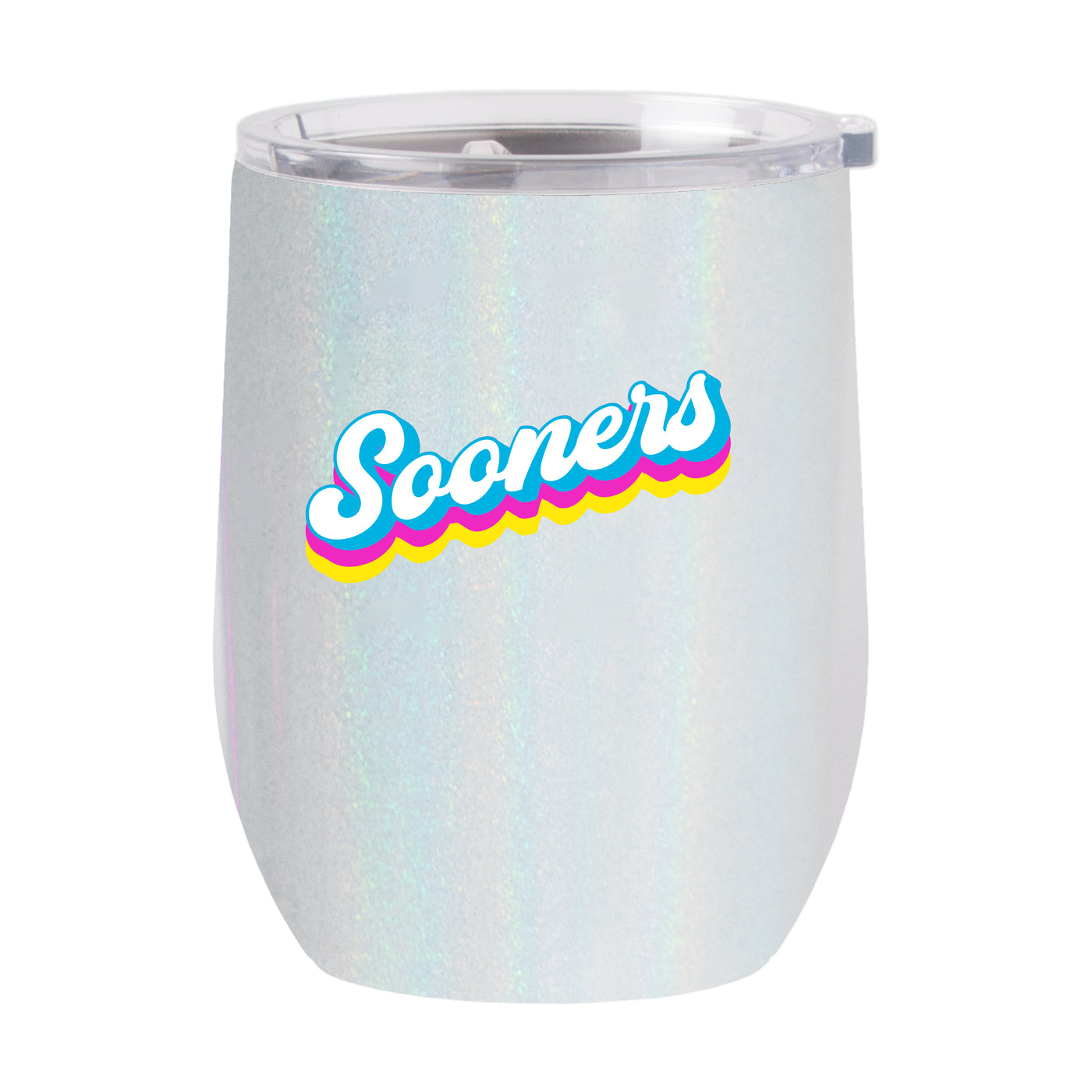 Oklahoma 16oz Shadow Iridescent Curved Tumbler - Logo Brands