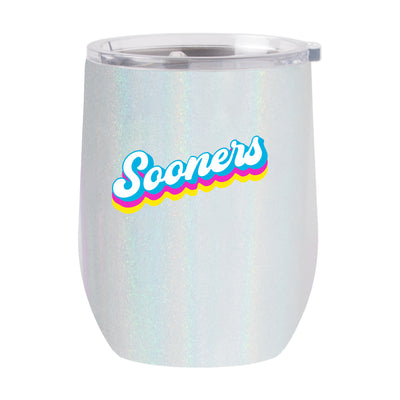 Oklahoma 16oz Shadow Iridescent Curved Tumbler - Logo Brands
