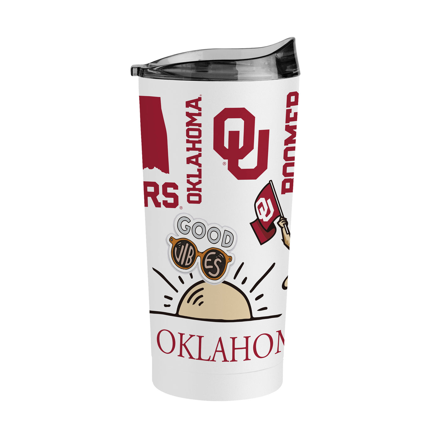 Oklahoma 20oz Native Powder Coat Tumbler