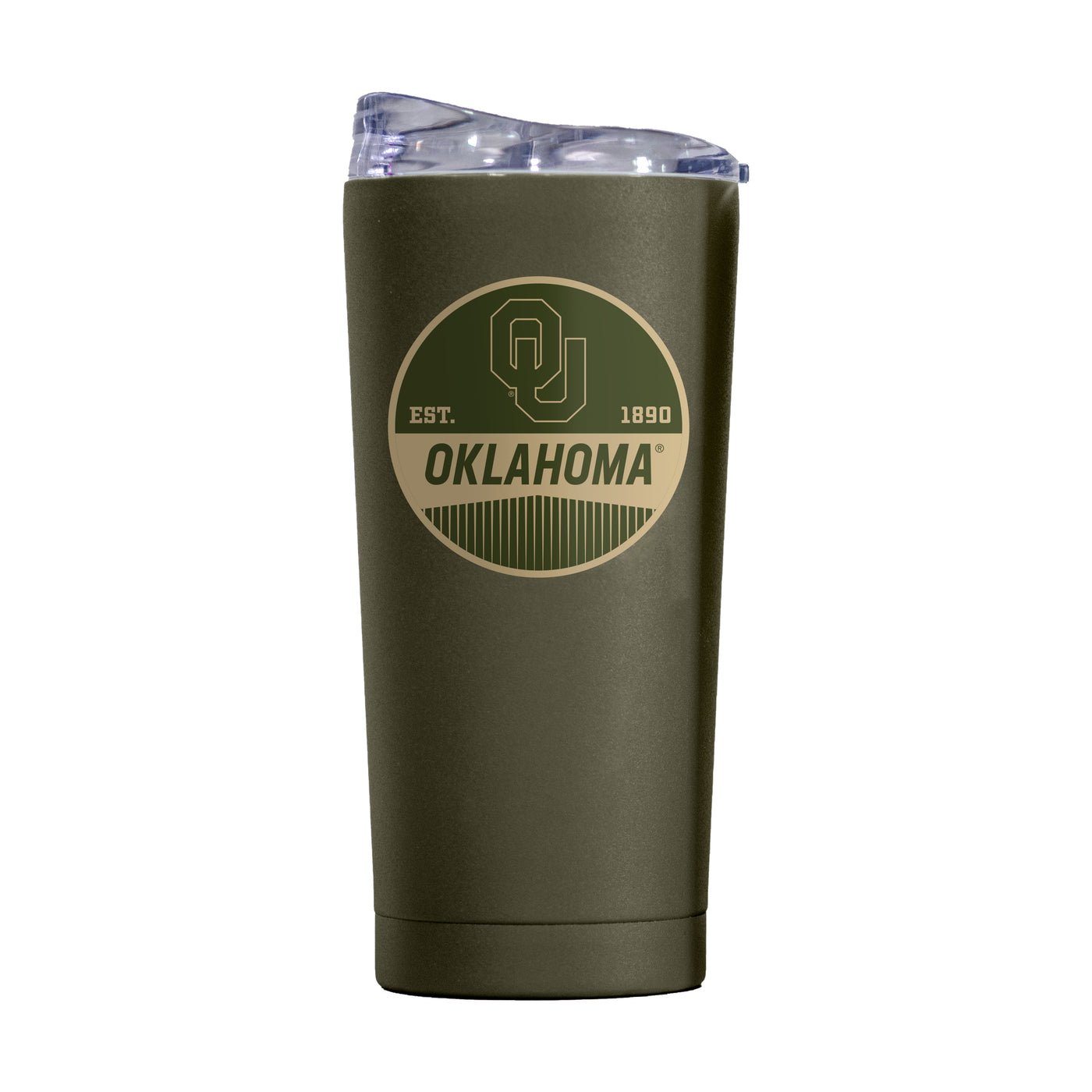 Oklahoma 20oz Badge Powder Coat Tumbler - Logo Brands