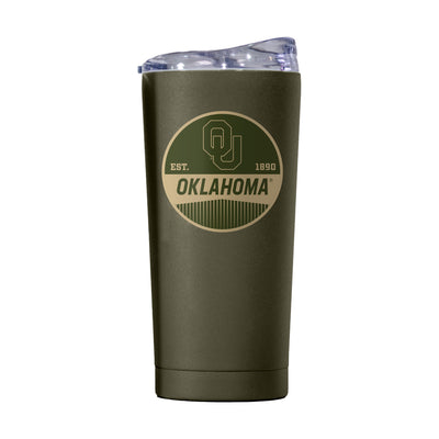 Oklahoma 20oz Badge Powder Coat Tumbler - Logo Brands